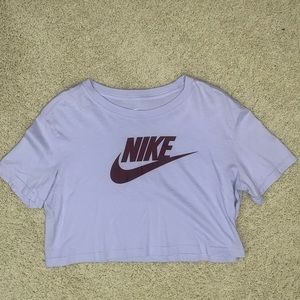 Lavender Nike Crop T Shirt